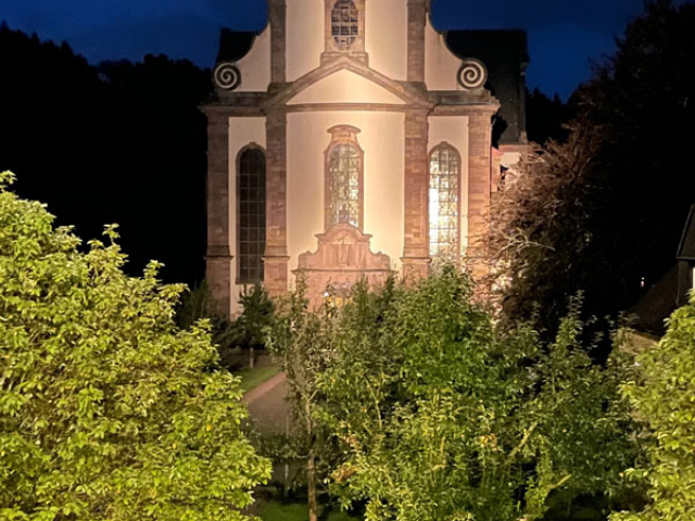 Kloster Himmerod bei Nacht